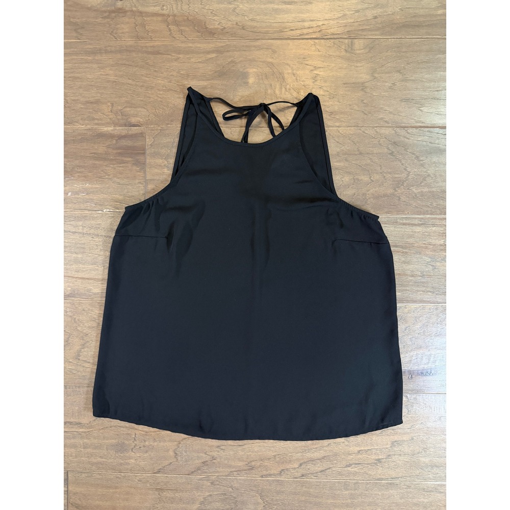 Jack Womens Black Sleeveless Back Tie Blouse Top JF34513 Size M